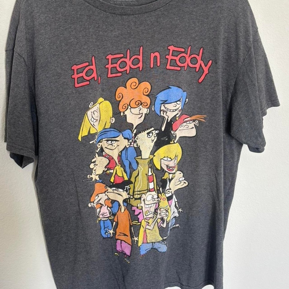 Ed Edd n Eddy grey cotton tee size L